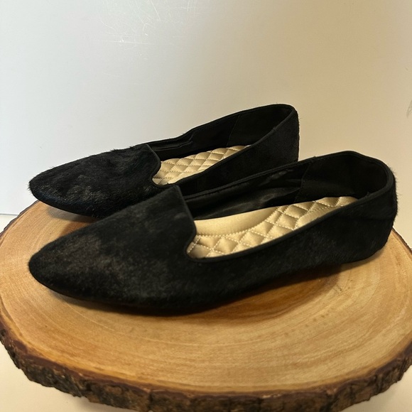 🖤 Birdies Heron Black Suede Haircalf Upper Flats - Size 9🖤 - Picture 4 of 11